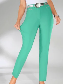 Pantalons extensibles avec poches zippées et passants