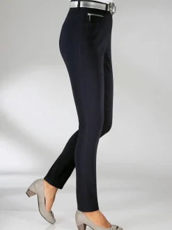 Pantalons extensibles avec poches zippées et passants