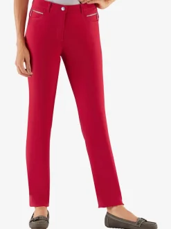 Pantalons extensibles avec poches zippées et passants