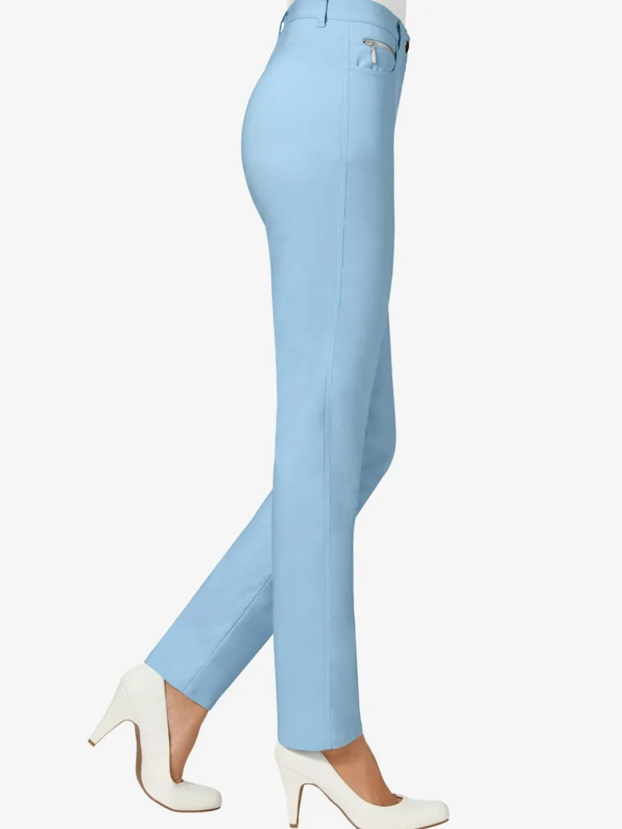 Pantalons extensibles avec poches zippées et passants