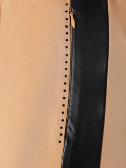 Pantalons fluides avec ceinture élastique et poches zippées