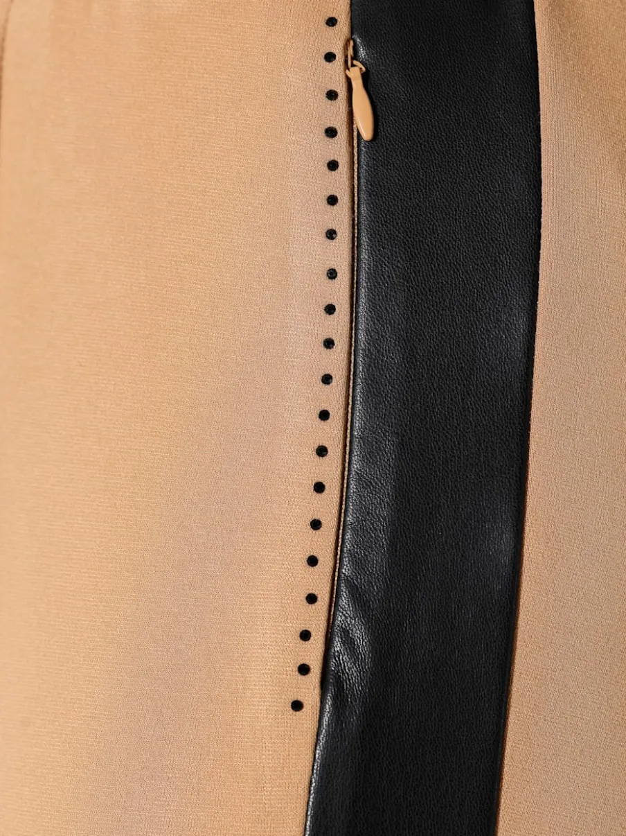 Pantalons fluides avec ceinture élastique et poches zippées