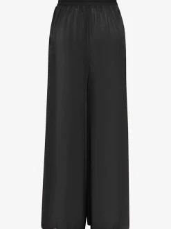 Pantalons fluides à poches latérales et taille élastiquée
