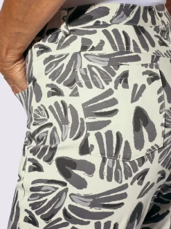 Pantalons imprimés au motif floral en coton durable