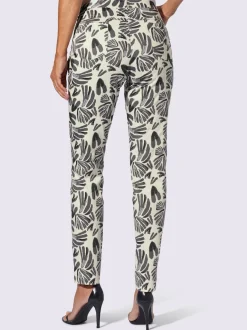 Pantalons imprimés au motif floral en coton durable