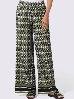 Pantalons à jambes larges avec ceinture élastique confortable