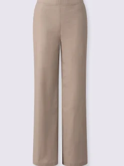 Pantalons jambes larges avec poches et ceinture élastique