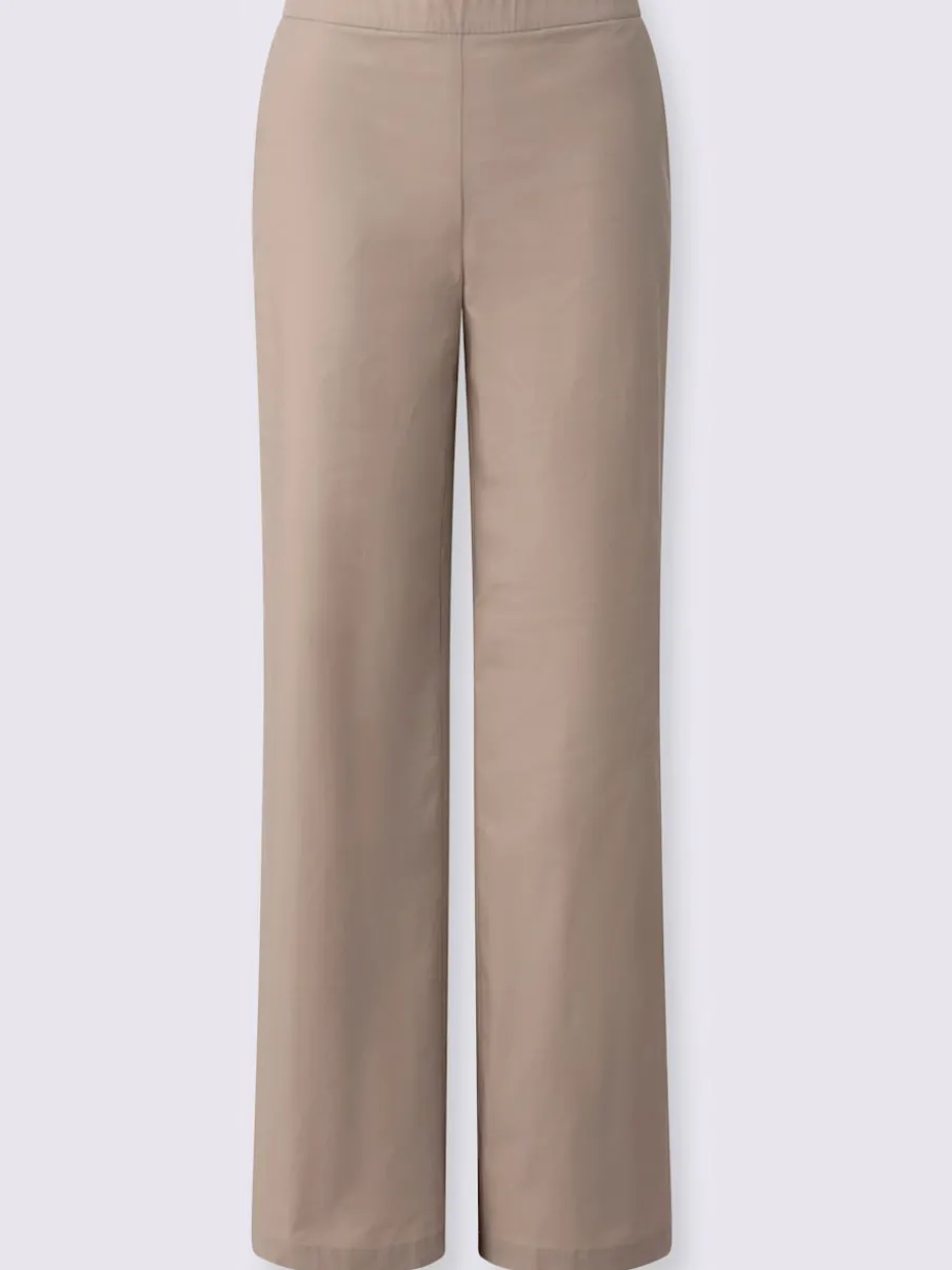 Pantalons jambes larges avec poches et ceinture élastique
