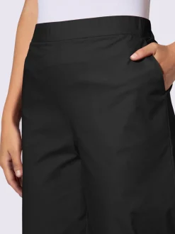 Pantalons jambes larges avec poches et ceinture élastique