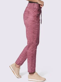 Pantalons jogging avec poches zippées et ceinture élastique