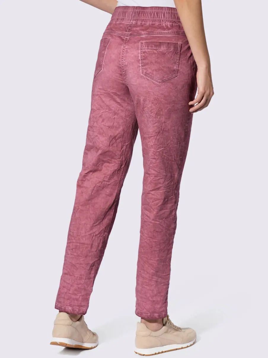 Pantalons jogging avec poches zippées et ceinture élastique