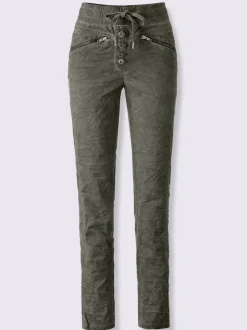 Pantalons jogging avec poches zippées et ceinture élastique