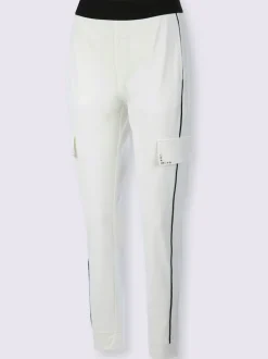Pantalons jogpants avec poches latérales et empiècements contrastés