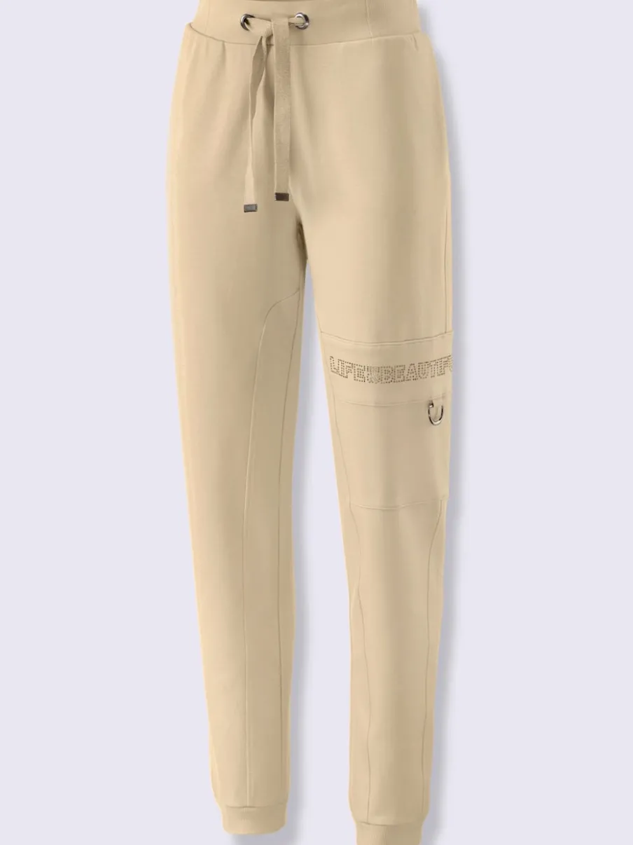 Pantalons jogpants avec poches et détails scintillants