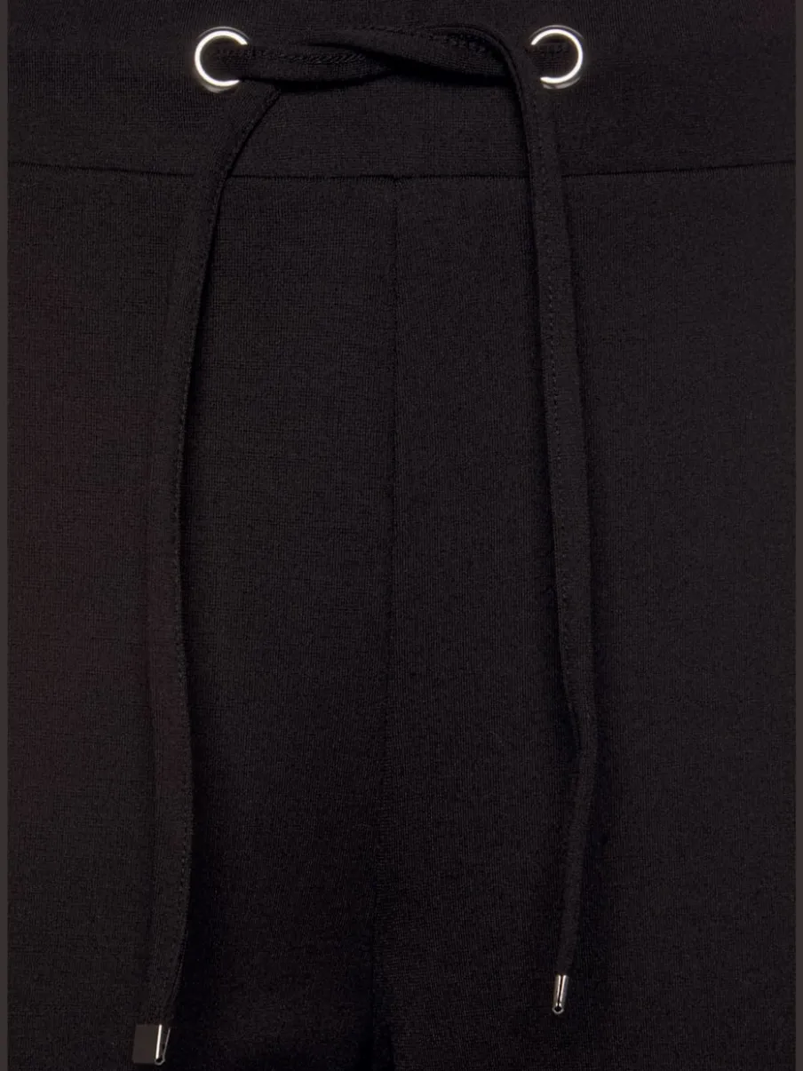 Pantalons jogpants doux à rayures et bords-côtes