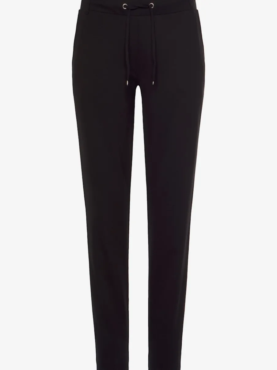 Pantalons jogpants doux à rayures et bords-côtes