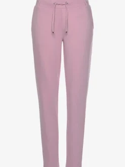 Pantalons jogpants doux à rayures et bords-côtes