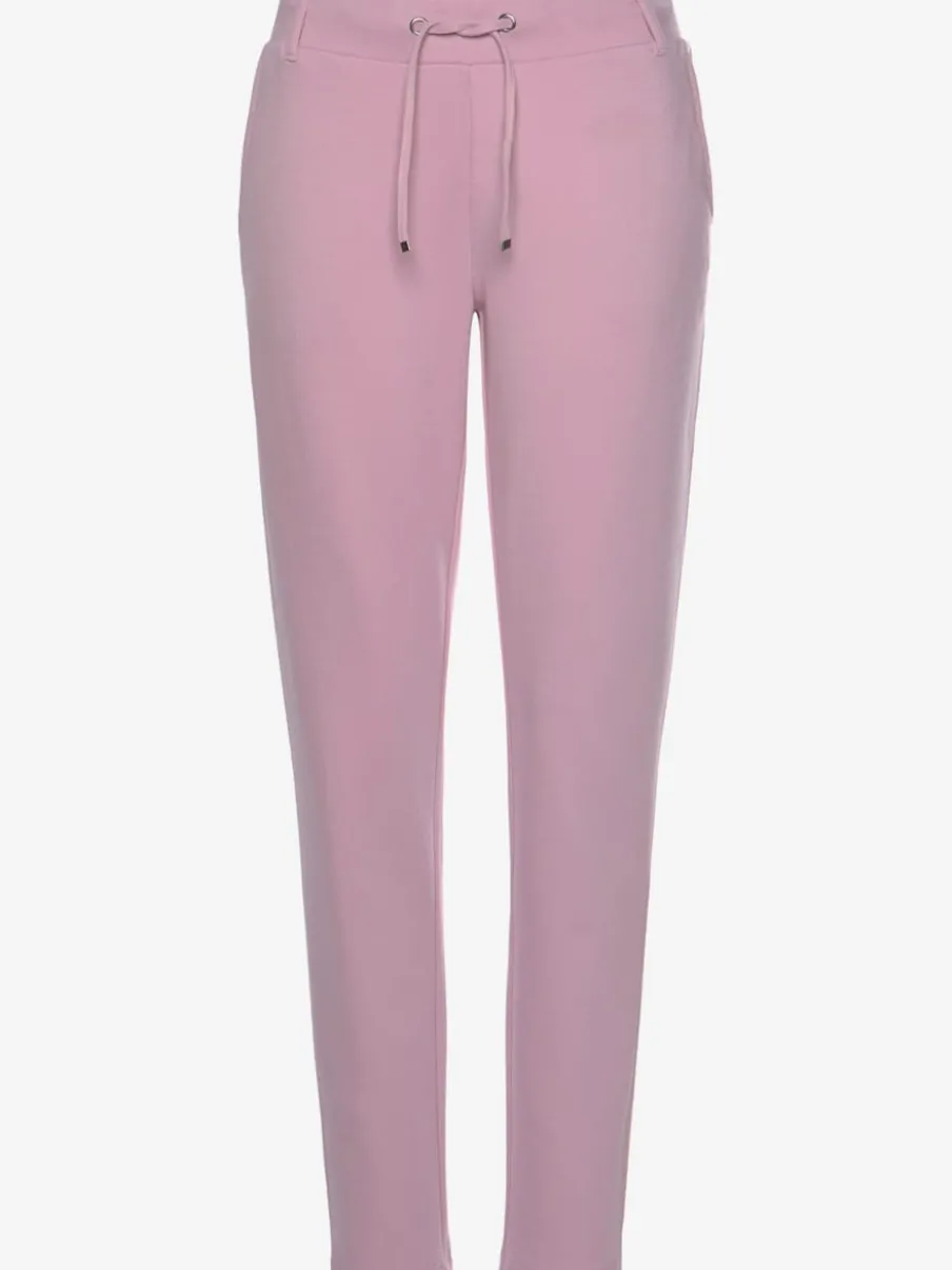 Pantalons jogpants doux à rayures et bords-côtes