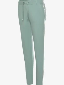 Pantalons jogpants doux à rayures et bords-côtes