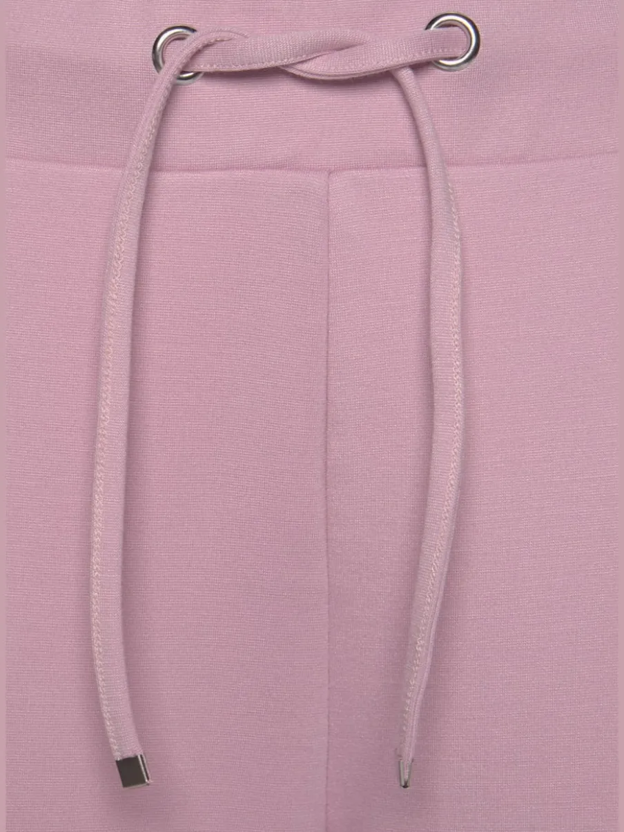 Pantalons jogpants doux à rayures et bords-côtes