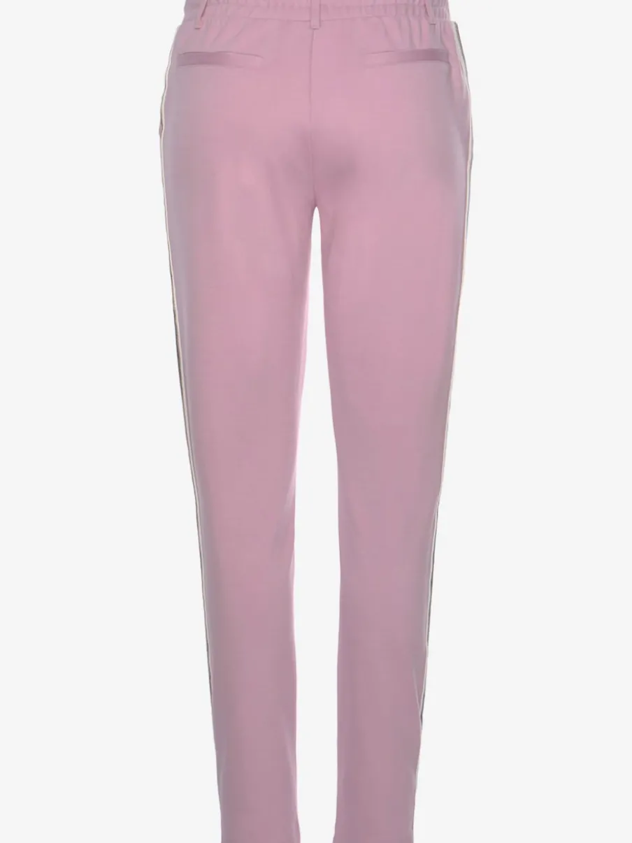 Pantalons jogpants doux à rayures et bords-côtes