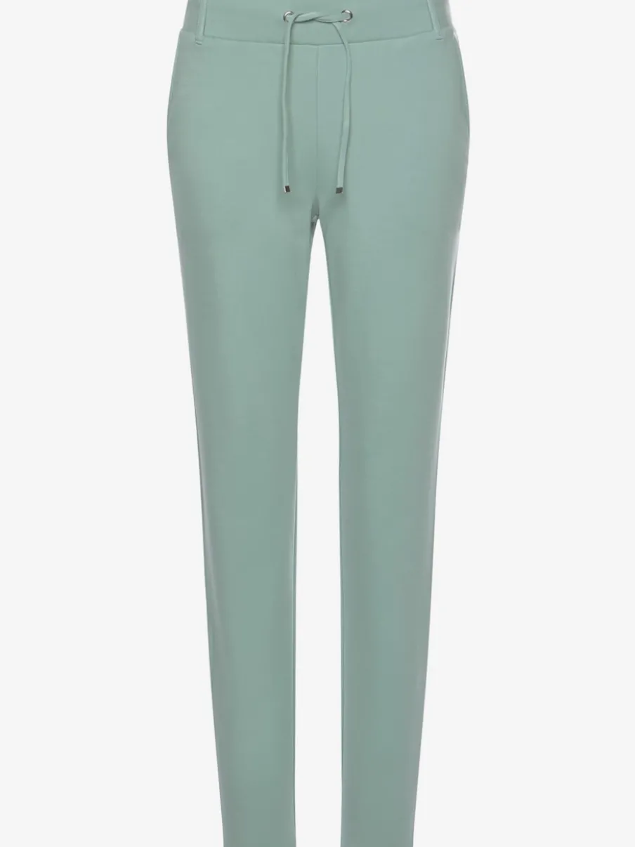Pantalons jogpants doux à rayures et bords-côtes
