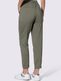 Pantalons jogpants en jersey avec poches et détails raffinés