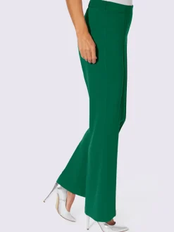 Pantalons larges avec ceinture élastique et nervures raffinées