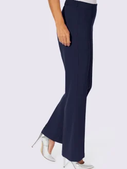 Pantalons larges avec ceinture élastique et nervures raffinées