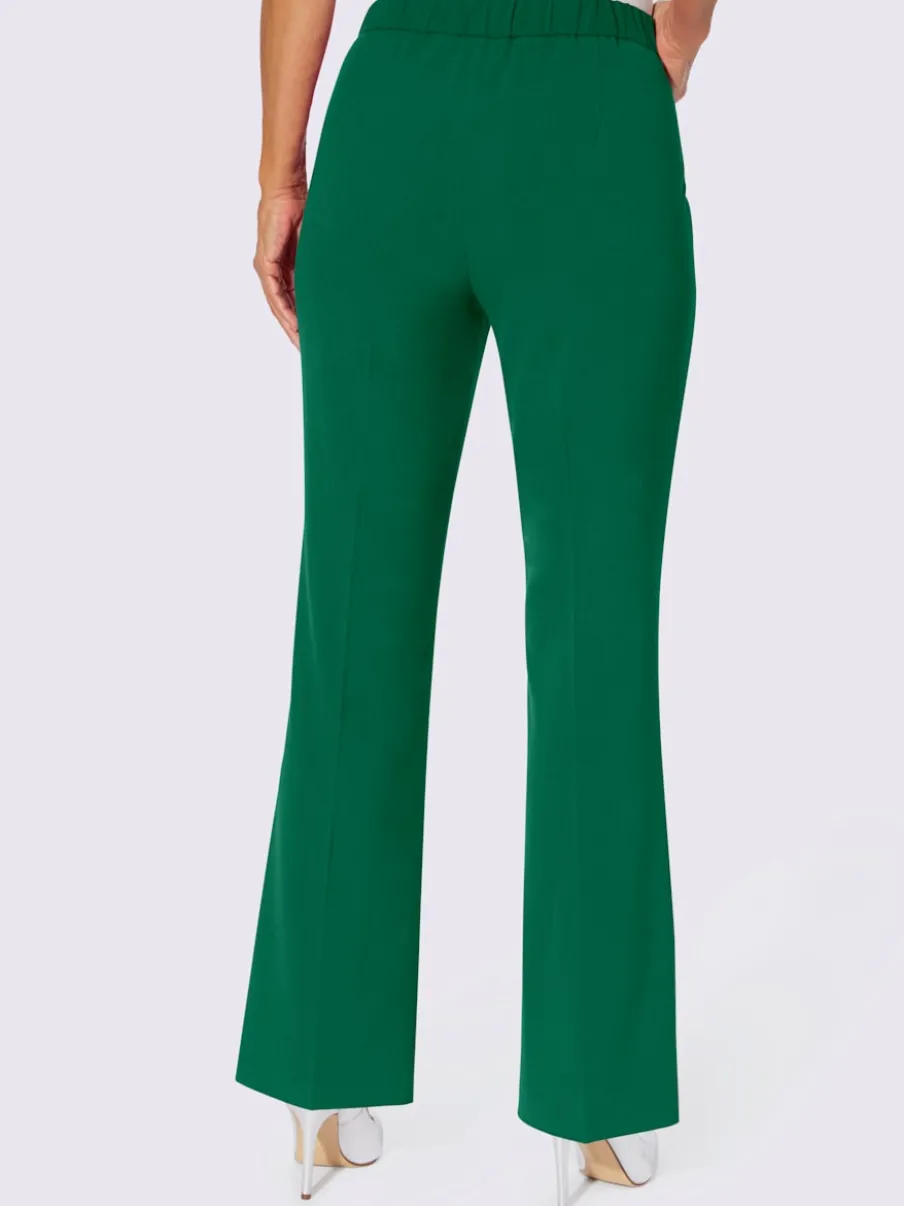 Pantalons larges avec ceinture élastique et nervures raffinées