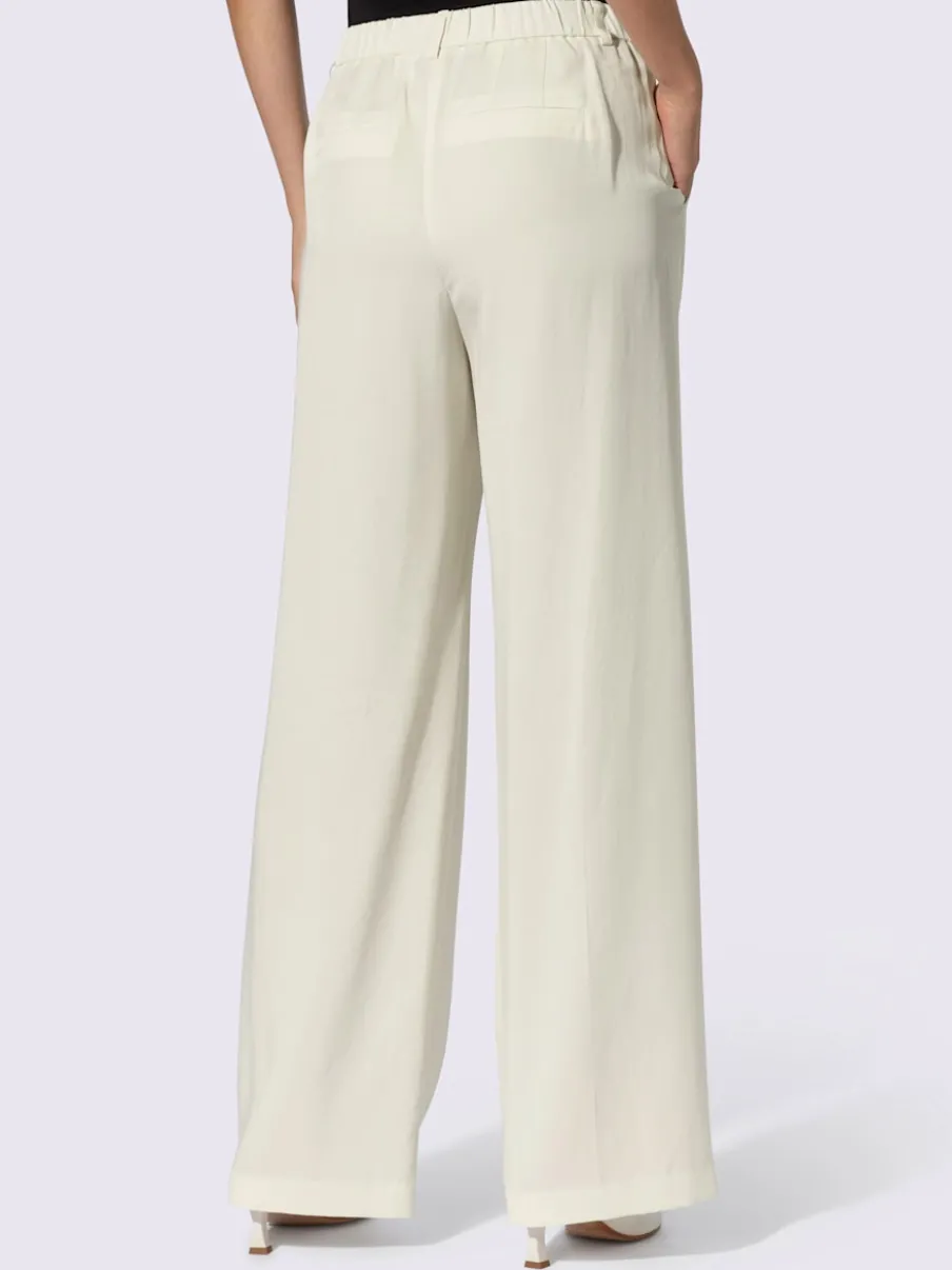 Pantalons larges avec plis et poches confort fit