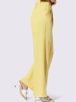 Pantalons larges avec plis et poches confort fit