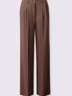 Pantalons larges avec plis et poches confort fit