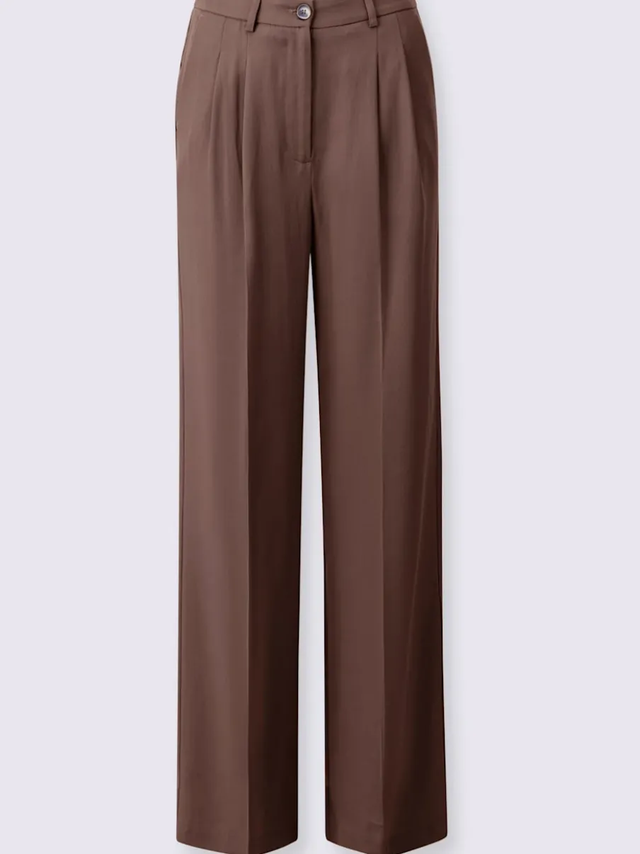 Pantalons larges avec plis et poches confort fit