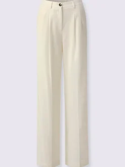 Pantalons larges avec plis et poches confort fit