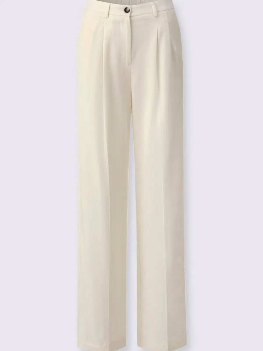 Pantalons larges avec plis et poches confort fit