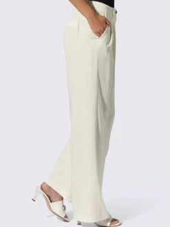 Pantalons larges avec plis et poches confort fit