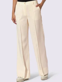 Pantalons larges avec poches latérales et nervures affinantes