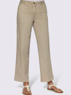 Pantalons larges avec poches et matière twill douce