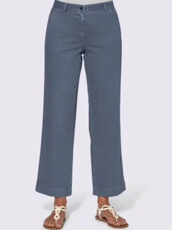 Pantalons larges avec poches et matière twill douce