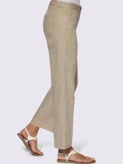 Pantalons larges avec poches et matière twill douce