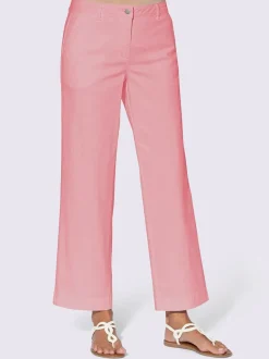 Pantalons larges avec poches et matière twill douce