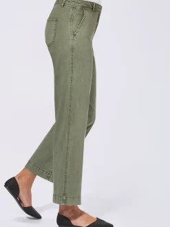 Pantalons larges avec poches et matière twill douce