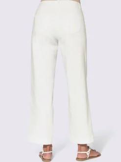 Pantalons larges avec poches et matière twill douce