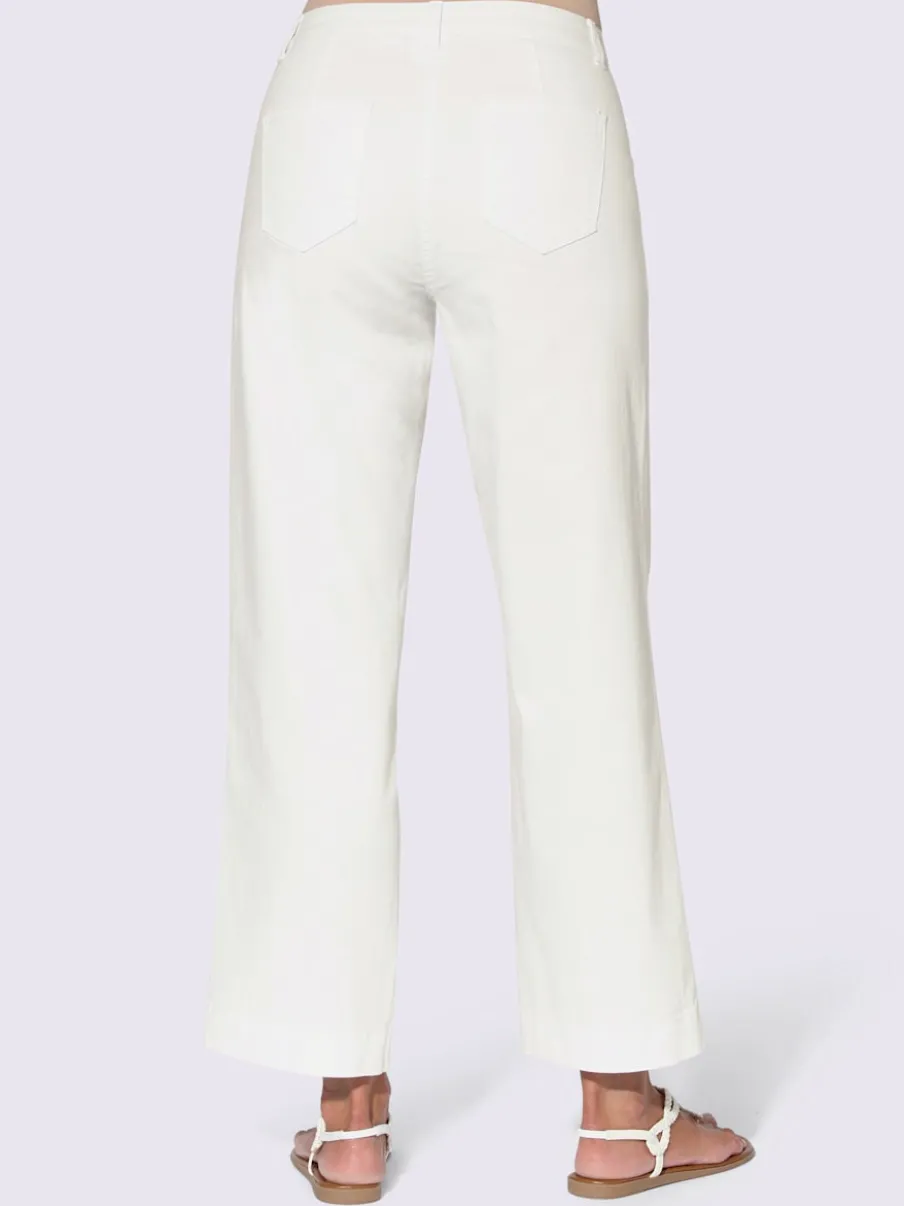Pantalons larges avec poches et matière twill douce