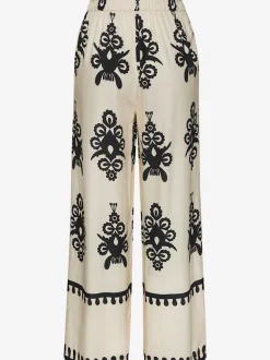 Pantalons larges avec poches imprimé viscose douce