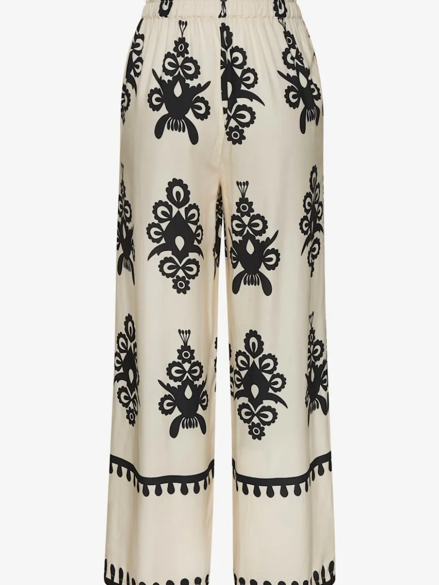 Pantalons larges avec poches imprimé viscose douce
