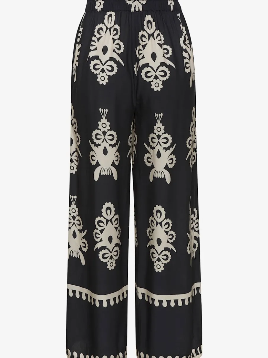 Pantalons larges avec poches imprimé viscose douce