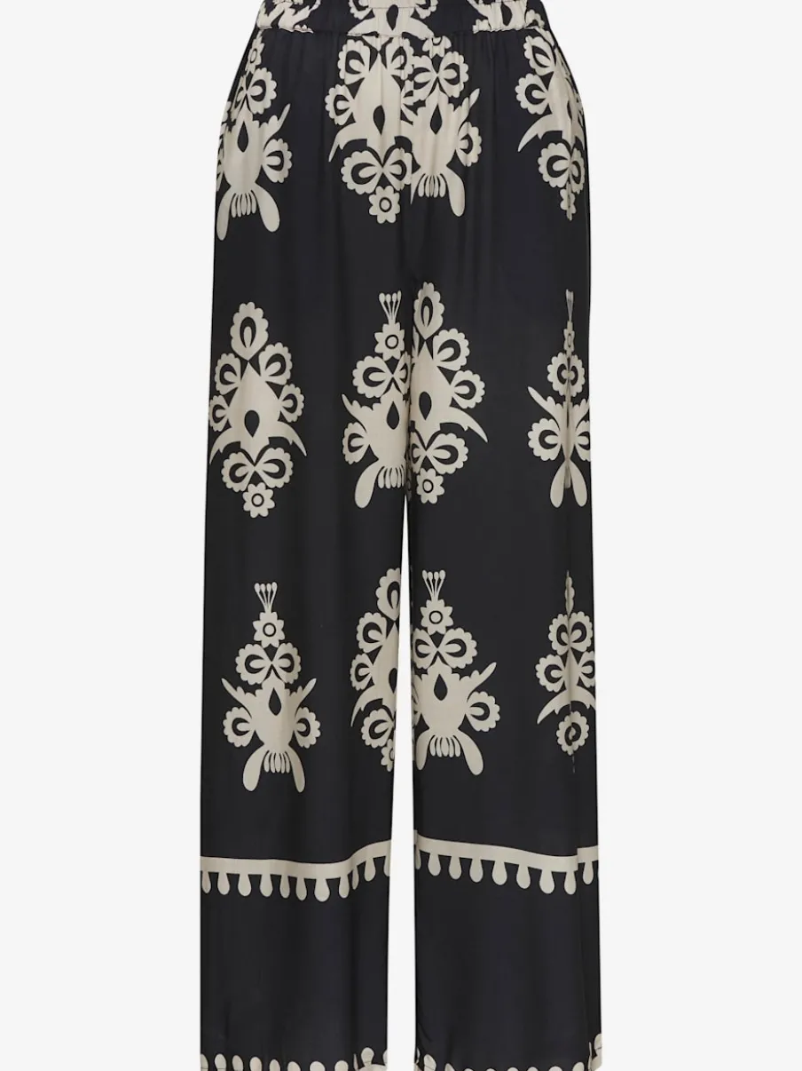 Pantalons larges avec poches imprimé viscose douce