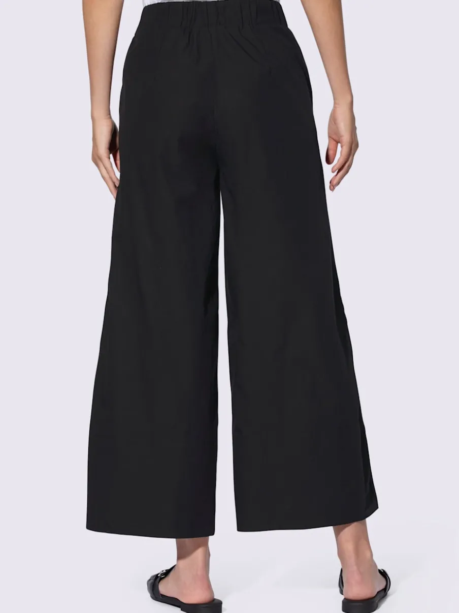Pantalons larges à ceinture élastique avec poches latérales